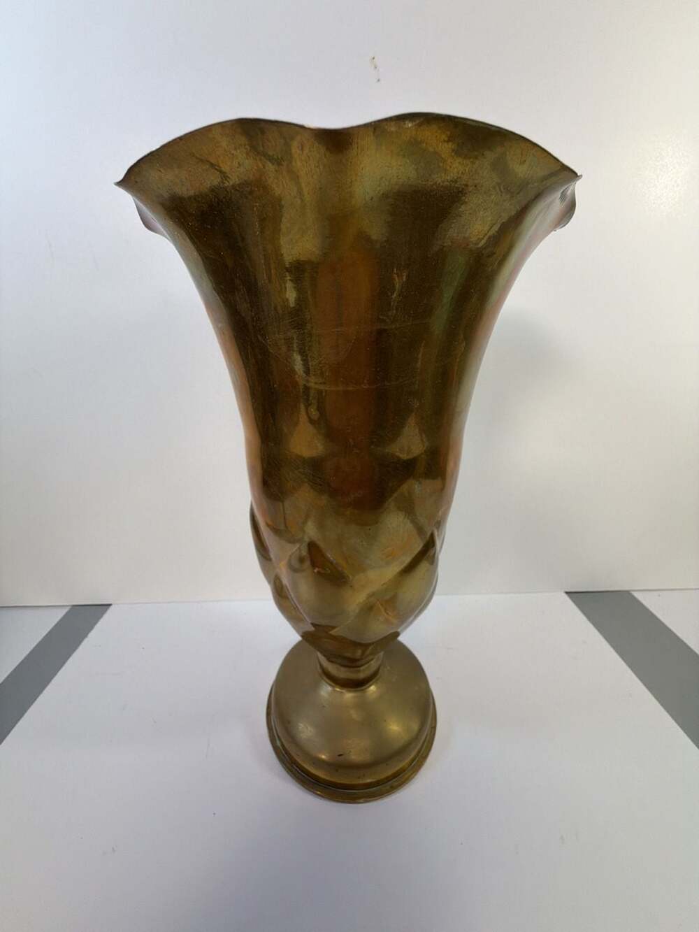 Vintage 1945 105mm M14 Shell Case Trench Art Brass Vase